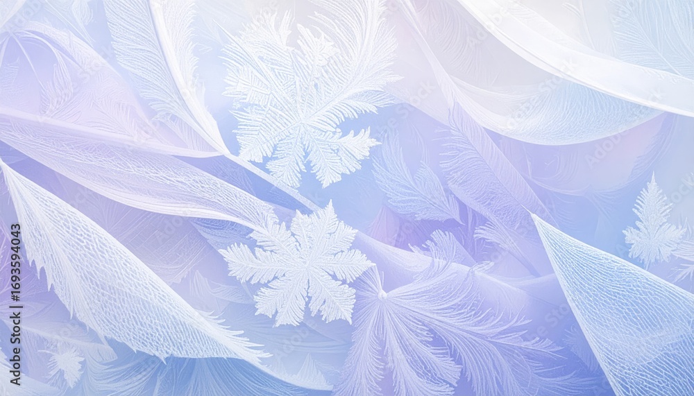 Poster smooth texture of blue satin cloth with a soft wave pattern