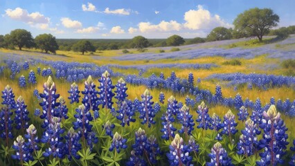 Obraz premium Spring Texas wildflowers