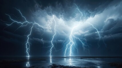 Stormy sky over water