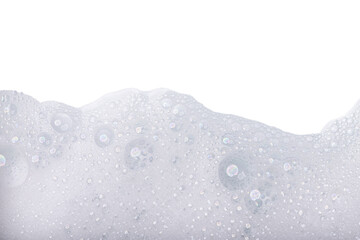 Soap foam or shampoo Soap foam texture or shampoo surface with bubble isolated with clipping path...