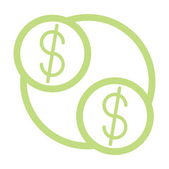 Dollar Transfer icon design