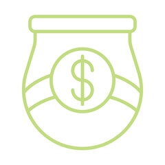 Dollar Saving Jar icon design