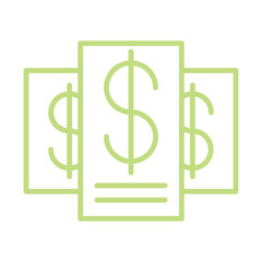 Dollar Subscription icon design