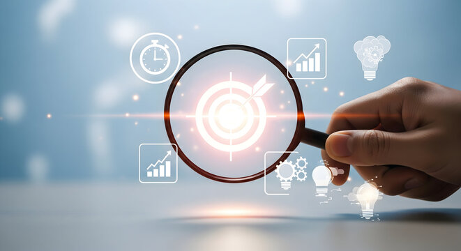 Achieve your business goals with strategic planning and innovative ideas using focused analysis - Powered by Adobe