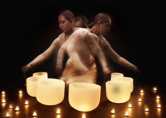  A movement art performance combined with Tibetan bowls, used for meditation, sound therapy, mental...