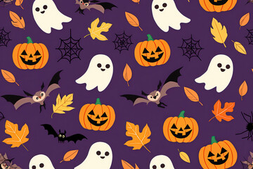 Fototapeta premium Halloween Fun Pattern