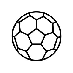 Fototapeta premium Soccer Ball Icon Outline Vector Illustration