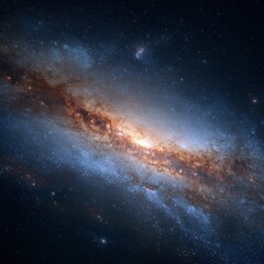 Majestic Galaxy in Space, Stars, Cosmic Dust, and Nebulae.