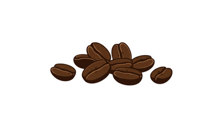 coffee beans on white background