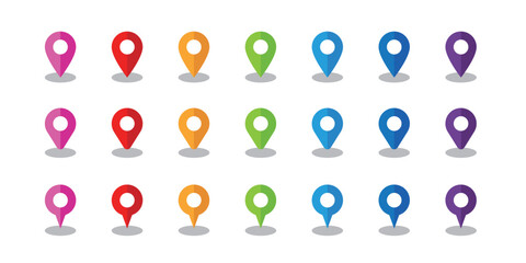 シンプルなマップピンのアイコン