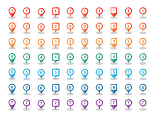 シンプルなマップピンのアイコン