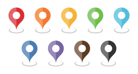 シンプルなマップピンのアイコン