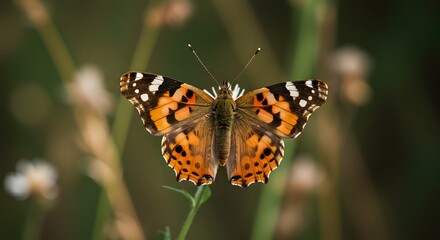 Obraz premium Orange spotted butterfly