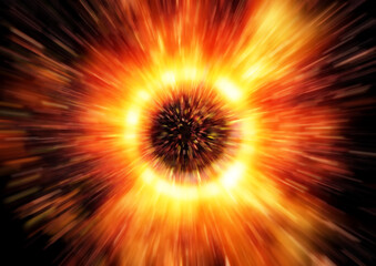 火炎が爆発する3dイラスト