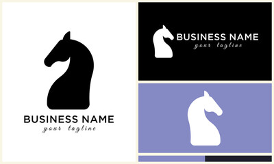 Chess Knight Logo Designs.