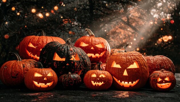 Halloween jack-o'-lanterns - Powered by Adobe