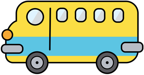 Yellow school bus, back to school