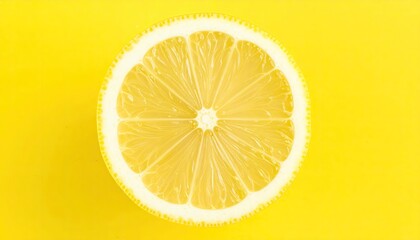 Close-up of a lemon slice, vibrant yellow (1)
