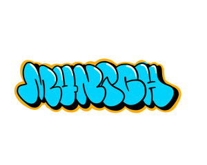 textured graffiti bubble style letters MUNICH city name isolated design