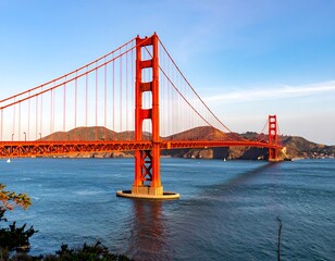 Obraz premium Golden Gate Bridge at sunset