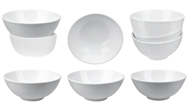 Serving bowl display home kitchen imags isolated on transparent back ground 