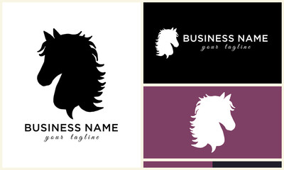 Horse Silhouette Logo Designs.