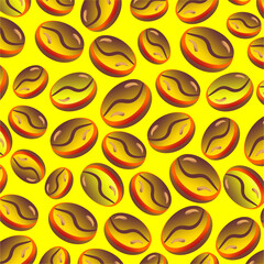 Roasted coffee beans pattern. Roasted coffee beans pattern background. Coffee beans pattern background. Coffee beans pattern.
