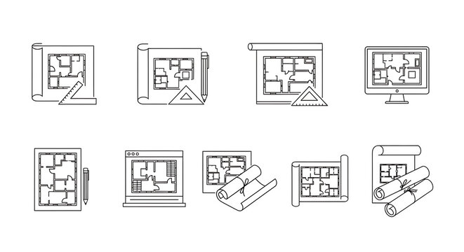 technology, business, concept, blueprint, computer, design, plan, construction, house, screen, home, drawing, digital, architecture, engineering, building, internet, communication, 3d, engineer, archi