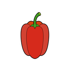 Illustration of red pepper