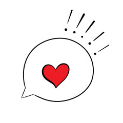 Illustration of the love symbol as an emoji