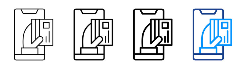 Digital Payment Icon Different Style Outline Collection Set