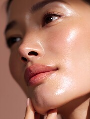 Urban studio beauty photography radiant skincare transformation and self-care essentials