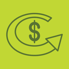Dollar Exchange icon design