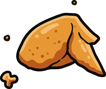 feried chicken wings lovers with crispy teksture