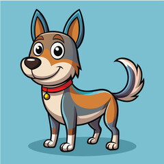 Cartoon Vector Funny Dog
