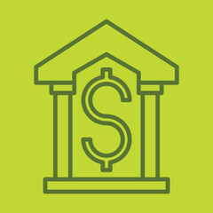 Dollar Bank icon design