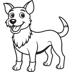 Cartoon Vector Funny Dog