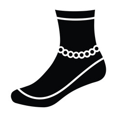 anklet vector icon