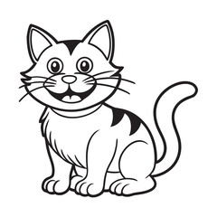 Cartoon Vector Smiling Cat