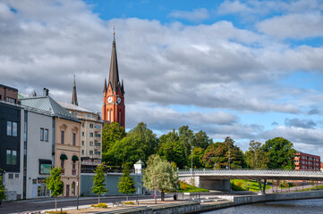 Fototapeta premium Sundsvall is a town in southern Norrland, central Sweden, located in the historic province of Medelpad and in the county of Västernorrland.