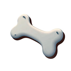 A playful and smooth dog bone toy for pets, perfect for fun and engagement.