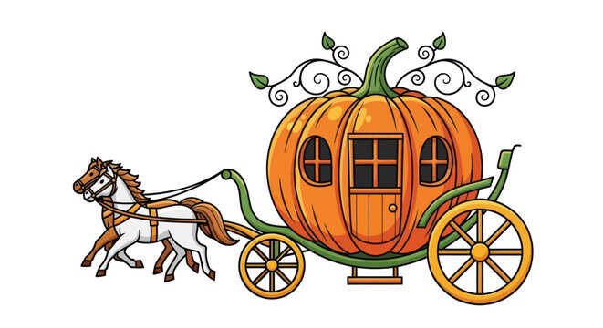 シンデレラかぼちゃの馬車」の写真素材 | 1,035件の無料イラスト画像