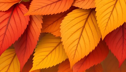 Obraz premium Leaves A vector illustration of leaves with veins edges and autu