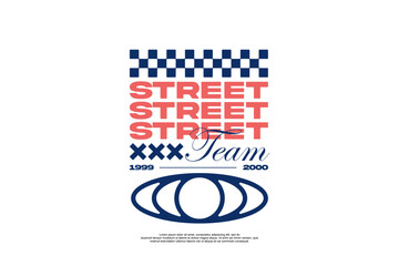 streetwear template for modern design clothing