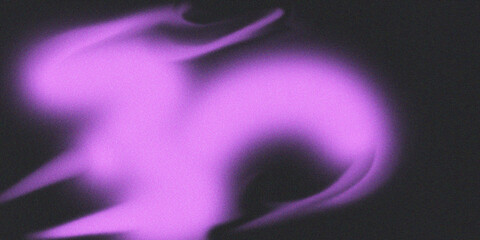 Abstract Swirling Purple Energy Form With A Dynamic Flowing Shape Against A Dark Background Suggesting Movement And Ethereal Magic