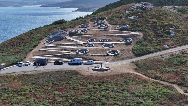 Faro de Lage de la Punta A Insua en Galicia