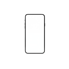 Minimalist gray rectangular shape with rounded corners isolated on transparent background