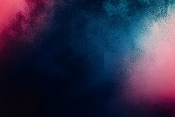 Fototapeta premium Dark blue pink black abstract grainy background, glowing vibrant color gradient shape, noise texture