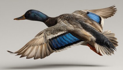 Obraz premium Flying duck, elegant flight