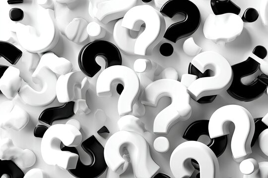 Abstract question marks